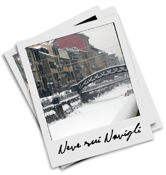 NEVICATA SUL NAVIGLIO